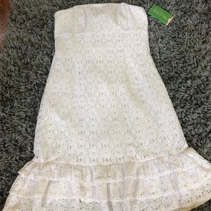 White lace dress